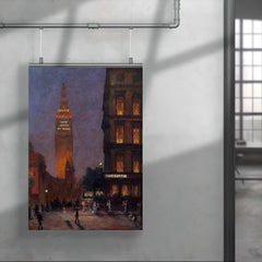 Cafe Martin at Night, Madison Square Park, New York by Rodighiero, 1902 poster 4