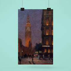 Cafe Martin at Night, Madison Square Park, New York by Rodighiero, 1902 poster 6