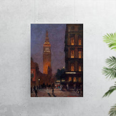 Cafe Martin at Night, Madison Square Park, New York by Rodighiero, 1902 poster 7