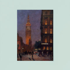 Cafe Martin at Night, Madison Square Park, New York by Rodighiero, 1902 poster 8