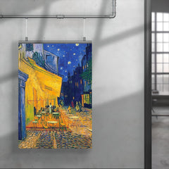 Cafe Terrace at Night by Vincent Van Gogh poster 4