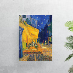 Cafe Terrace at Night by Vincent Van Gogh poster 7