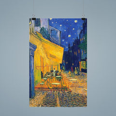 Cafe Terrace at Night by Vincent Van Gogh poster 9