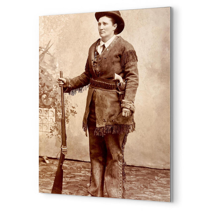 Calamity Jane metal print mockup