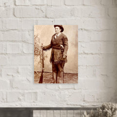 Calamity Jane metal print mockup