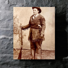 Calamity Jane metal print mockup