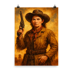 Calamity Jane poster on a plain backdrop in size 8"x10".