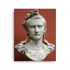 Caligula canvas print on a plain backdrop in size 16"x20".