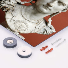 Caligula metal print mockup