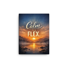 Calm is a flex canvas print on a plain backdrop in size 12"x16".