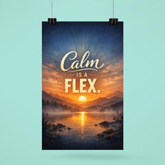 Calm is a flex poster 6