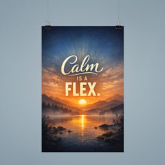Calm is a flex poster 9