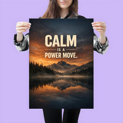 Calm is a power move poster 3