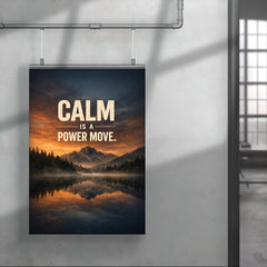 Calm is a power move poster 4