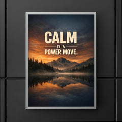 Calm is a power move poster 5