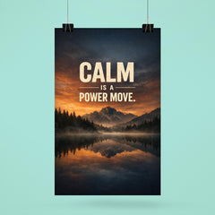 Calm is a power move poster 6