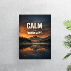 Calm is a power move poster 7