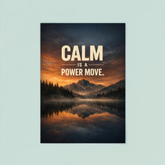 Calm is a power move poster 8