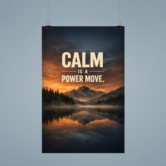 Calm is a power move poster 9