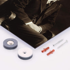 Calvin Coolidge metal print mockup