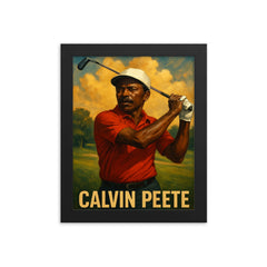 Calvin Peete framed print on a plain backdrop in size 8"x10".
