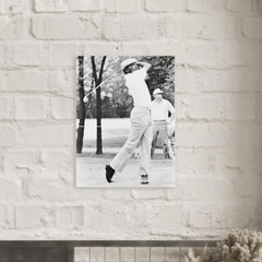 Calvin Peete metal print mockup
