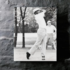 Calvin Peete metal print mockup