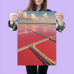Camargue Pink Salt Pans France poster 3