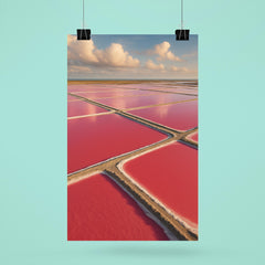 Camargue Pink Salt Pans France poster 6