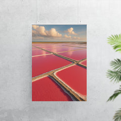 Camargue Pink Salt Pans France poster 7