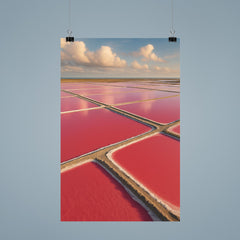 Camargue Pink Salt Pans France poster 9