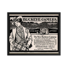 Camera for Sale, 1892 framed print on a plain backdrop in size 16"x20".