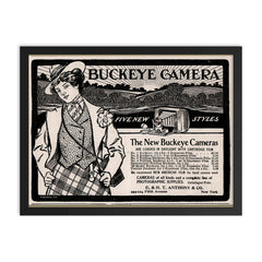 Camera for Sale, 1892 framed print on a plain backdrop in size 18"x24".