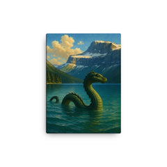 Cameron Lake Canada Caddy canvas print on a plain backdrop in size 12"x16".