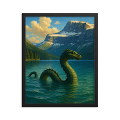Cameron Lake Canada Caddy framed print on a plain backdrop in size 16"x20".