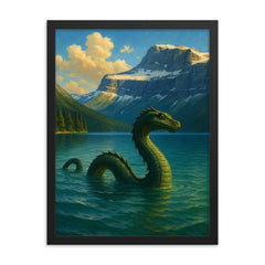 Cameron Lake Canada Caddy framed print on a plain backdrop in size 18"x24".