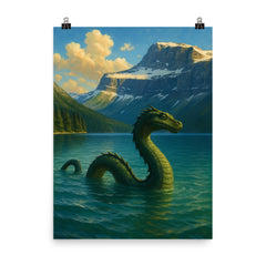 Cameron Lake Canada Caddy poster on a plain backdrop in size 8"x10".