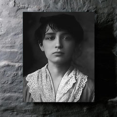 Camille Claudel metal print mockup