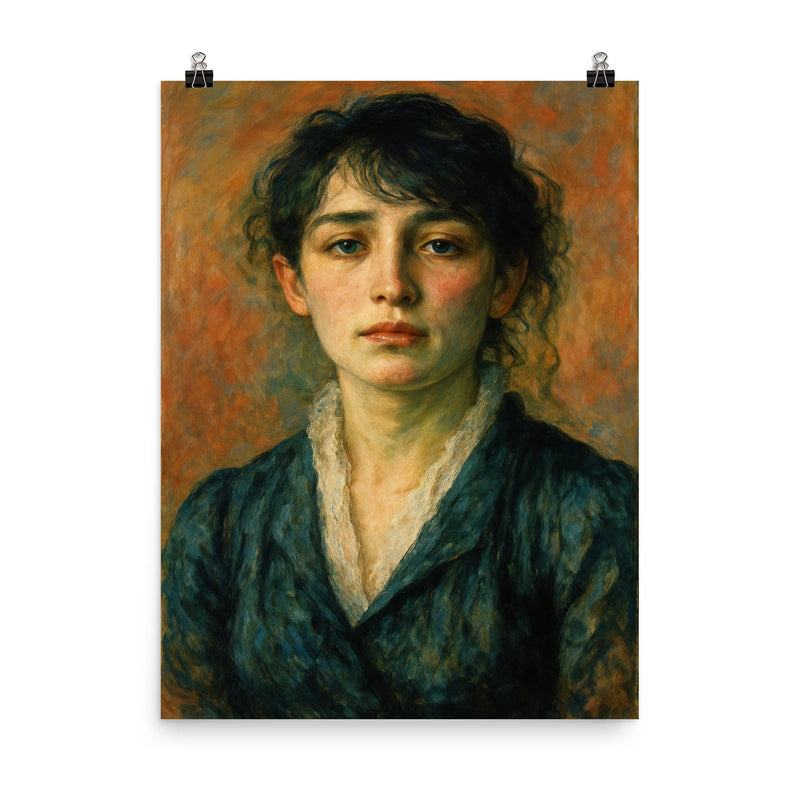 Camille Claudel poster on a plain backdrop in size 8