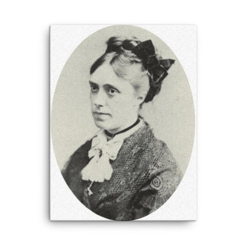 Camille Doncieux canvas print on a plain backdrop in size 18