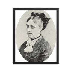 Camille Doncieux framed print on a plain backdrop in size 16"x20".