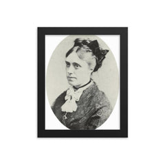 Camille Doncieux framed print on a plain backdrop in size 8"x10".