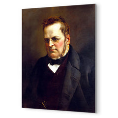 Camillo Benso, Count of Cavour metal print mockup