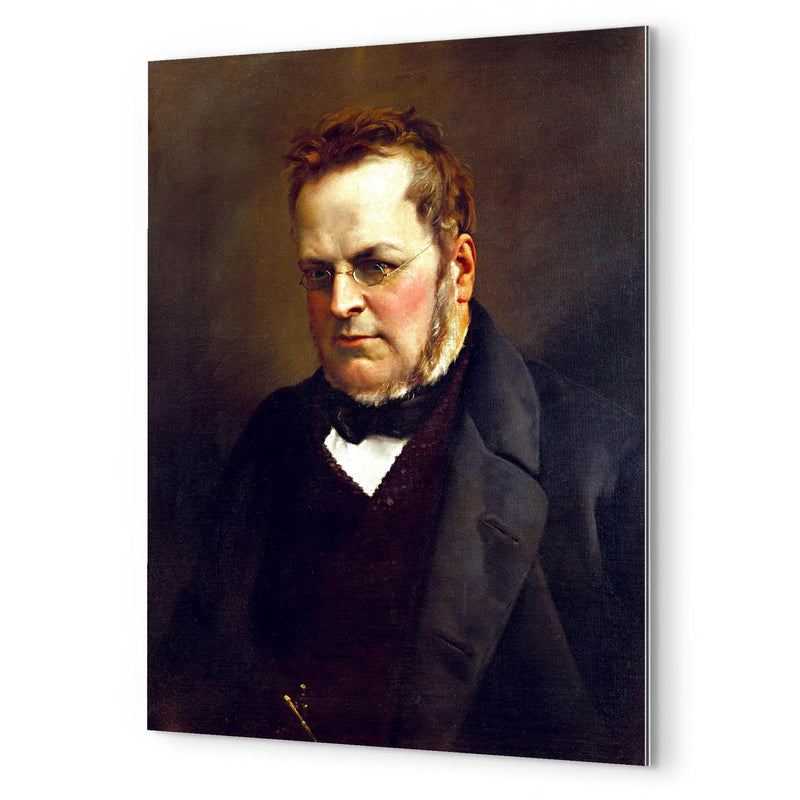 Camillo Benso, Count of Cavour metal print mockup