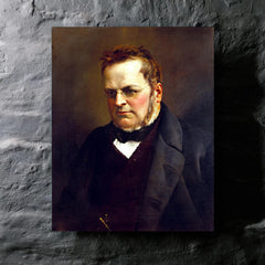 Camillo Benso, Count of Cavour metal print mockup