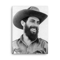 Camilo Cienfuegos canvas print on a plain backdrop in size 18"x24".