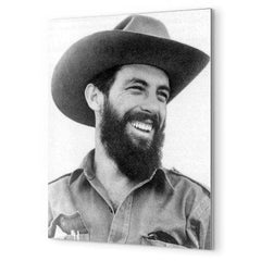 Camilo Cienfuegos metal print mockup