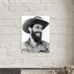 Camilo Cienfuegos metal print mockup
