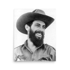 Camilo Cienfuegos poster on a plain backdrop in size 16"x20".