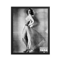 Candy Jones framed print on a plain backdrop in size 16"x20".